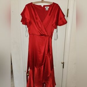 DKNY Red Wrap Dress